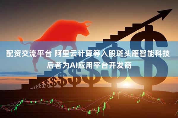 配资交流平台 阿里云计算等入股斑头雁智能科技 后者为AI应用平台开发商