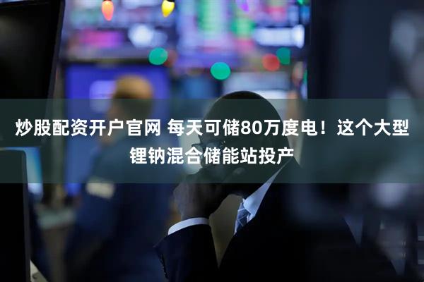 炒股配资开户官网 每天可储80万度电！这个大型锂钠混合储能站投产